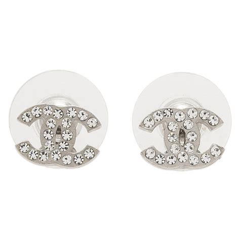 chanel stud earring|chanel cc earrings price list.